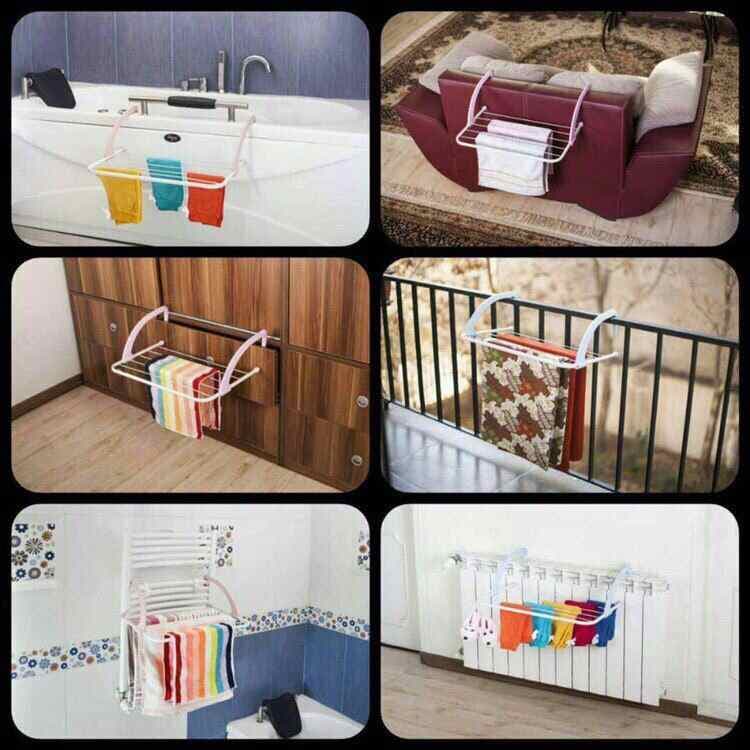 بند رخت شوفاژی فلزی