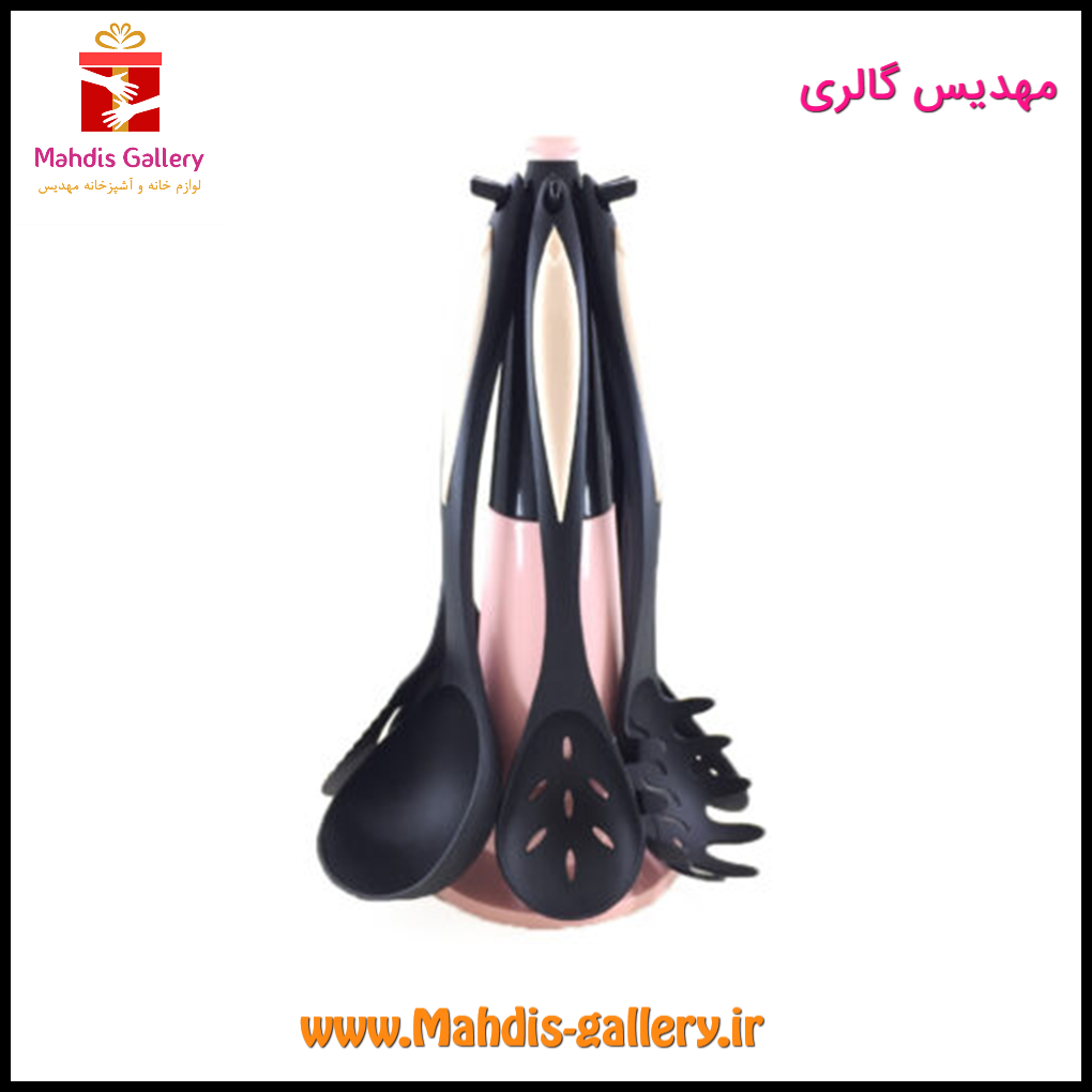 ست کفگیر و ملاقه دلسا پلاستیک 7 پارچه