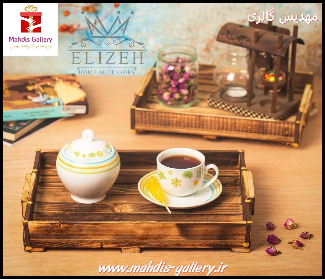 سینی چوبی مستطیل جفتی (2عددی)