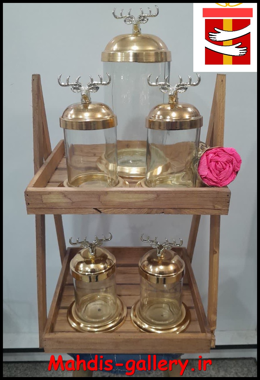 استند چوبی دوطبقه مهدیس گالری