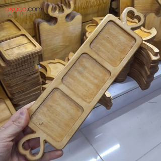 اردوخوری چوبی 3 خانه دسته قلبی